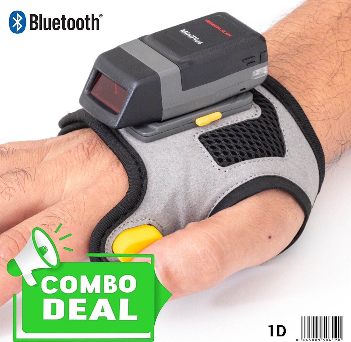 Generalscan GS R1120 with Scan Glove - Bluetooth 1D Barcode scanner - Combi Deal - 1D-barcodes - Handscanner