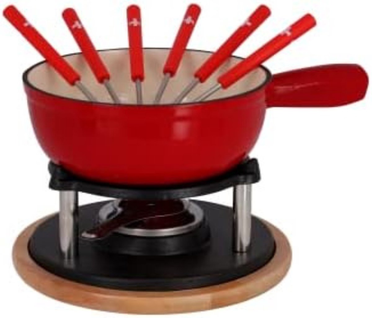 Bolture Kaasfondue Set Kaasfondue Pan Kaasfondue Pan Aardewerk bol.