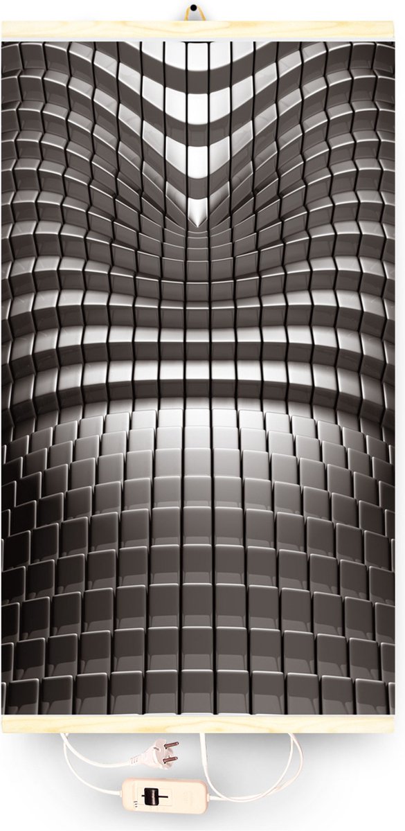 TRIO Infrarood, flexibel verwarmingspaneel - met schakelaar - TRIO EO400 patroon 7 abstract, - 430W - afmetingen 100x57cm
