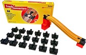 Toy2 Track Connectors - 20 stuks - Treinbaanonderdelen - Houten Treinbaan - geschikt voor LEGO DUPLO©, HUBELINO, BioBuddi, Hape, BRIO©, IKEA