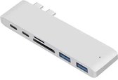 Macbook Pro/Air Docking Station met HDMI 4K - USB-C Hub met 4K HDMI, USB 3.0 en SD Kaartlezer - Docking Station - 7 in 1