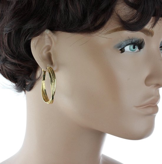 Boucles d'oreilles Behave couleur or