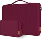 Laptoptas, 17 inch, hoes, stootvast, waterdicht, laptophoes, pc-case, notebookbeschermhoes, voor 17,3 inch HP Pavilion 17 Envy 17/Dell 17/Lenovo IdeaPad/LG Gram/ASUS/MSI, wijnrood