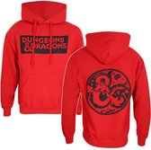 Sweat à capuche unisexe Donjons & Dragons Logo Rouge - M