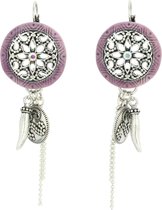 Les Boucles d'oreilles pendantes Behave fleurissent