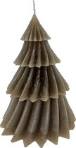 Home Society - Kerstboomkaars - Windy - Taupe - L - 17 x 13 x 13