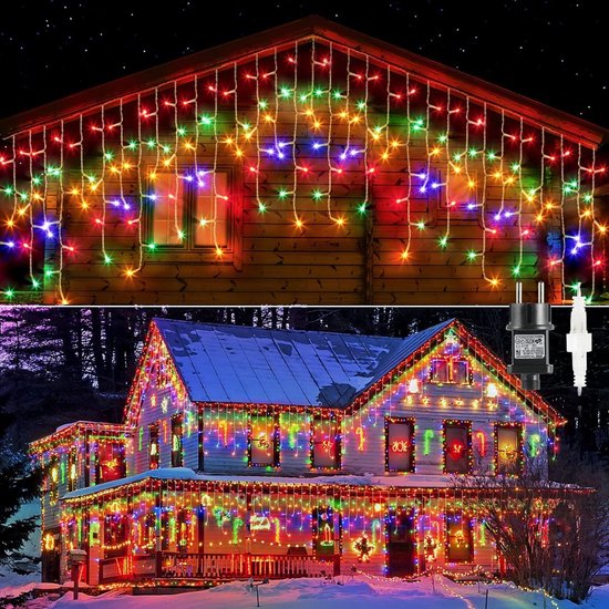 Hoog kwaliteit kerstversiering - kerstverlichting van 400 LED strips - 10M lang - Regenlicht ketting voor buiten en binnen