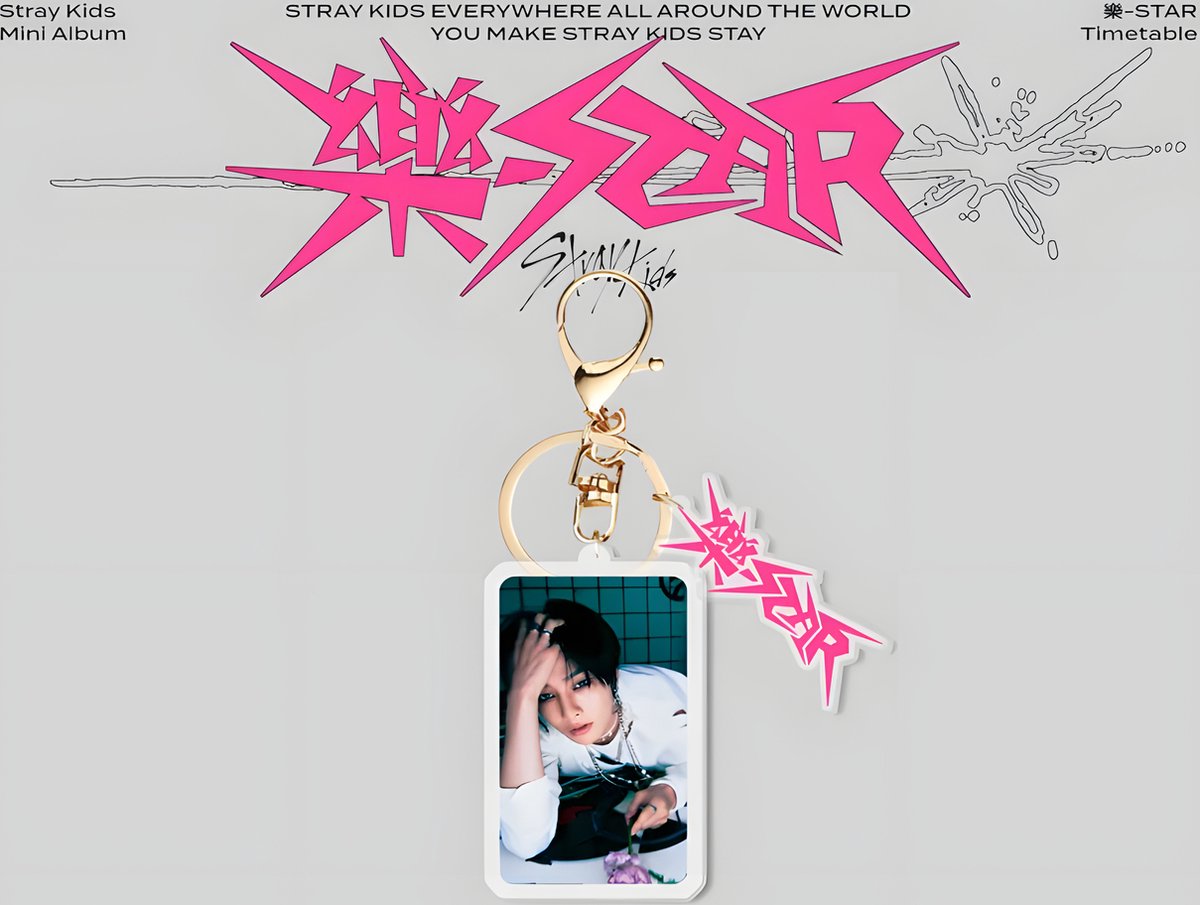 Stray Kids ROCK-STAR Keyring Acrylic Keychain viarant 4 [Sleutelhanger]