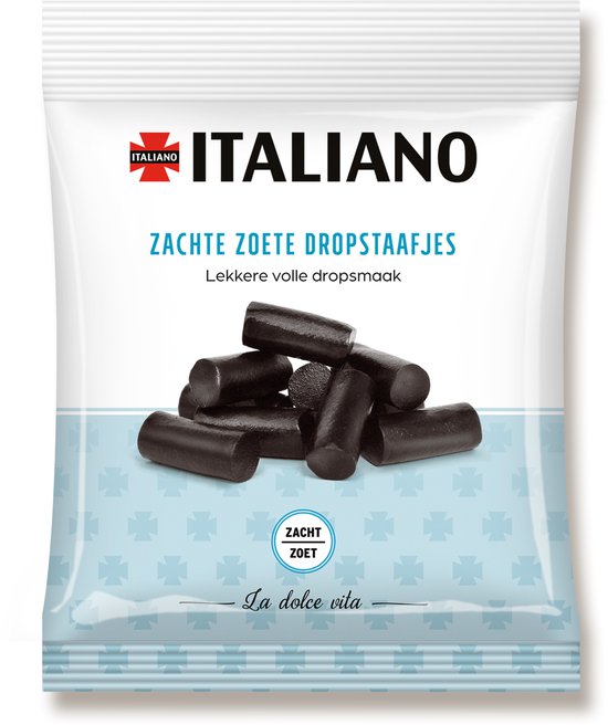 Italiano Zachte Zoete Dropstaafjes (12x200g)