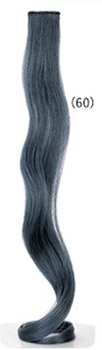 2 x Clip in Hairextension Eucalyptus GROEN - X60 - nephaar - Hair extension | haar extensie- carnaval haar - gekleurde extensions - extensions met clip
