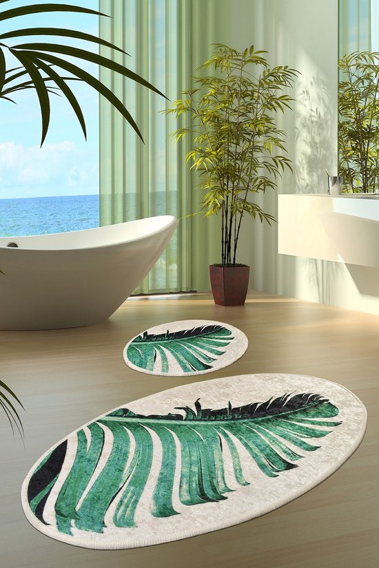 Ensemble de tapis de bain Asir (2 pièces) - Multicolore