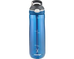 Contigo Ashland Autospout Waterfles met rietje | Grote BPA-vrije Drinkfles van 720ml | Sportfles | Lekvrije Drinkfles | Ideaal voor School, de Sportschool, Fiets, Hardlopen, Wandelen | Monaco