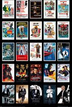 Poster James Bond 25 Films 61x91,5cm