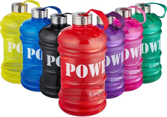 wacht Smash etiquette Bluefinity sportfles 2.2 liter - power - XXL drinkfles - BPA-vrij - fitness  -... | bol.com