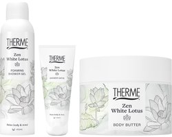foto van Therme Cadeauset Zen White Lotus Douche & Body