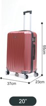 Koffer Traveleo Babij ABS06 Rood handbagage maat S