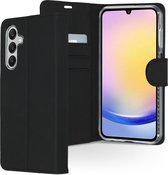 Accezz Hoesje Geschikt voor Samsung Galaxy A25 Hoesje Met Pasjeshouder - Accezz Wallet Softcase Bookcase - Zwart