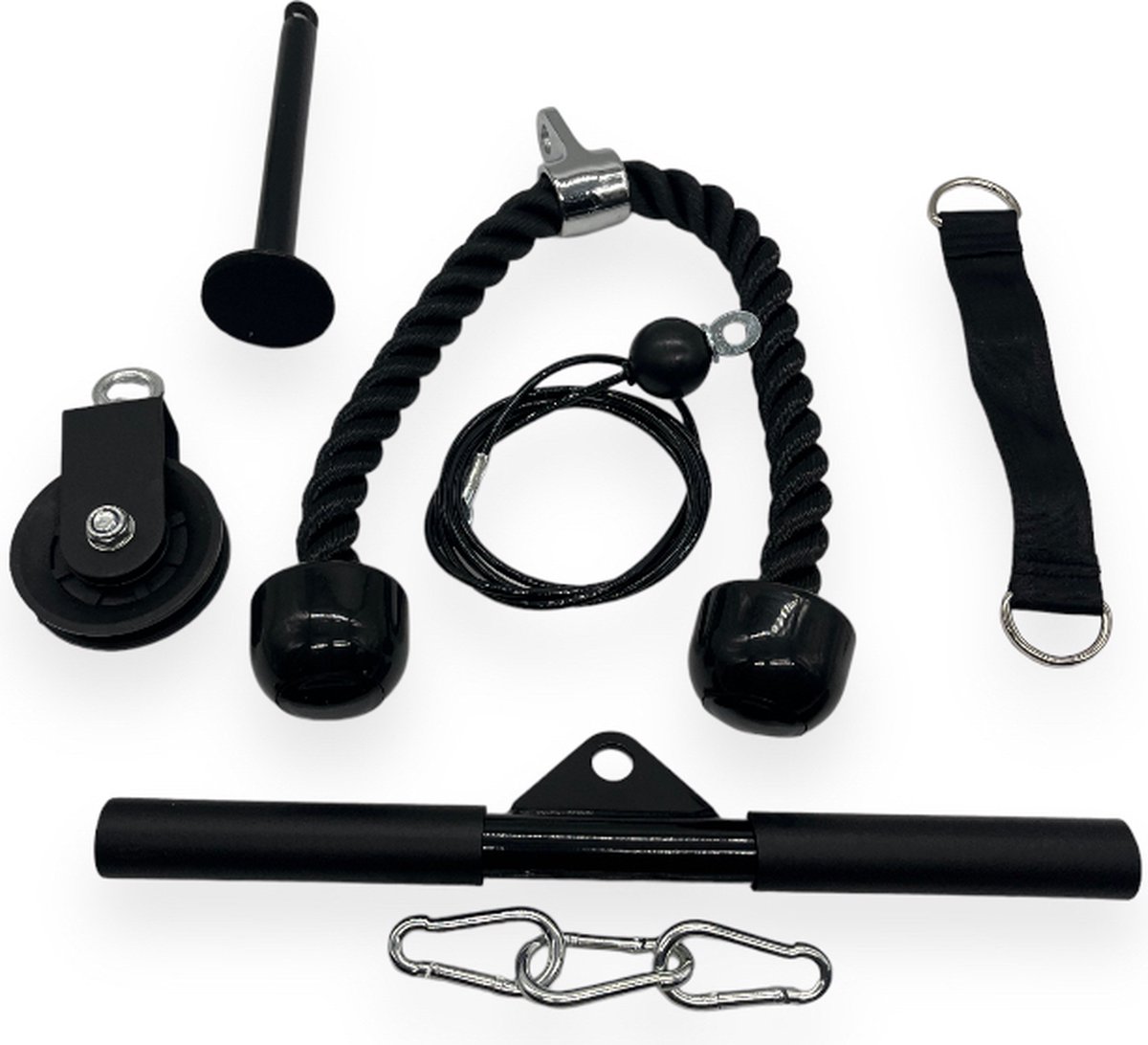 Angles90 Dynamische fitnessgrepen - Bevestigbaar aan optrekstangen - Te gebruiken op pull-up machines en roeiapparaten - Ideaal voor kabel- en krachtmachines - Trainingsgrepen Fitness - Pull Up Grip