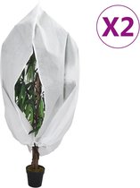 vidaXL - Plantenhoezen - met - ritssluiting - 2 - st - 70 - g/m² - 3,93x3,5 - m
