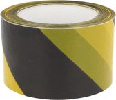 AMIG Afzettape - geel/zwart - 50 mm x 30 m - pvc - markeertape - zelfklevend
