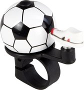 Fietsbel voetbal voor kinderen/unisex - stoere fietsbel voor jongens/meisjes - stuurmontage, kinderfiets, loopfiets, veiligheid, accessoires - 11 x 8 x 6 cm 30 gram