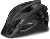 CUBE Fietshelm MTB Pathos - Helm voor racefiets - Crosscountry-mountainbikehelm - Geïntegreerd insectennetje - Met zonneklep - Zwart - Medium (52-57)