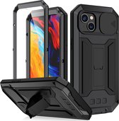 Fonu Dustproof Metal Case iPhone 14 Plus - Zwart