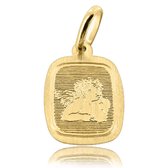 Juwelier Zwartevalk 14 karaat gouden hanger met engel - 14.801.151