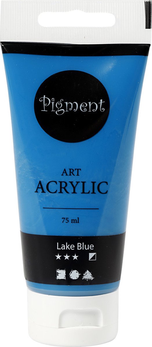 Acrylverf - Lake Blue - Semi-dekkend - Pigment Art - 75 ml