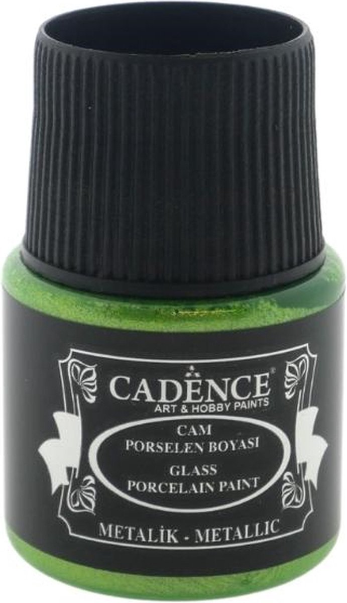 Cadence Glas- en Porseleinverf Metallic 45 ml Pistache Groen