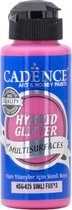 Cadence Peinture Acrylique Hybride Glitter 120 ml Fuchsia