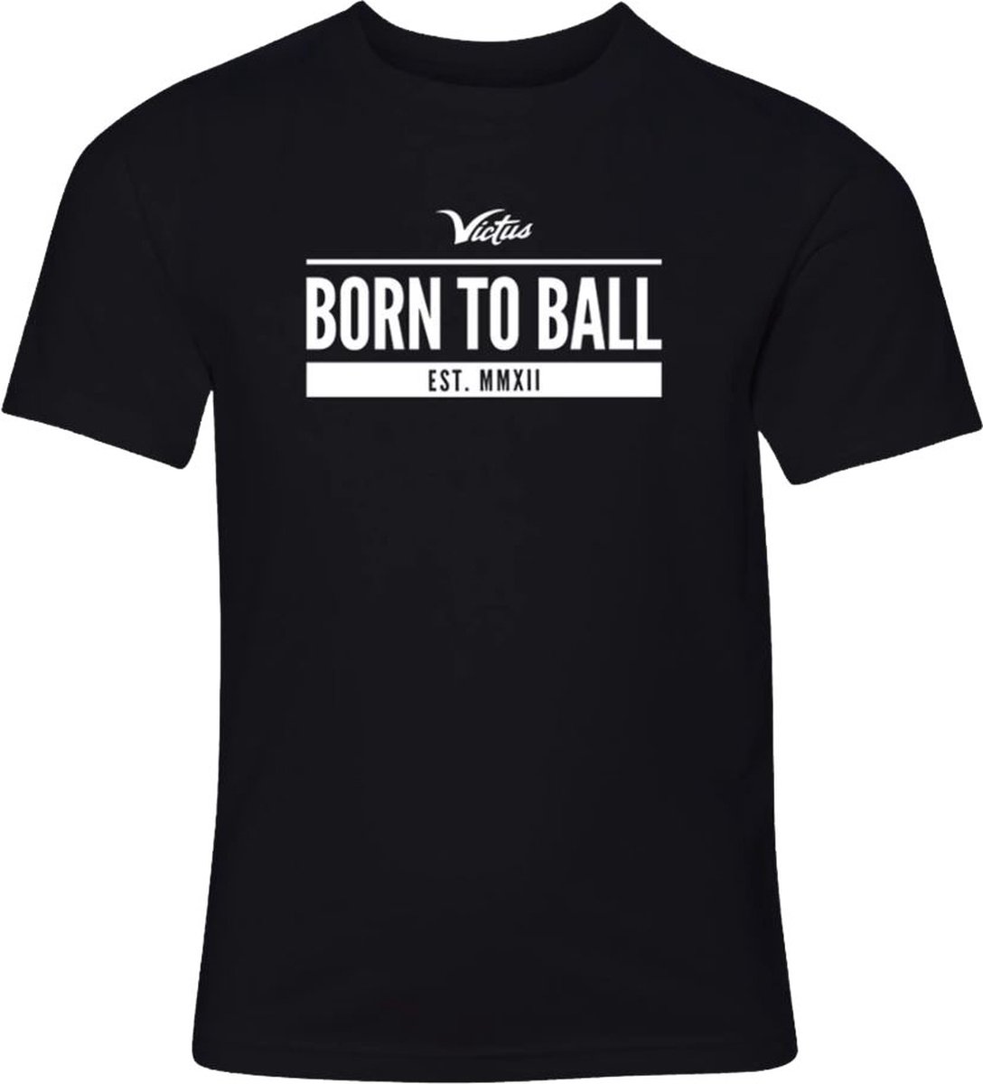 Victus Youth Born to Ball Short Sleeve Tee L Black
