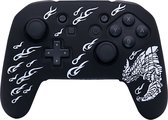 Silicone Hoes / Skin geschikt voor Nintendo Switch Pro Controller - White Dragon