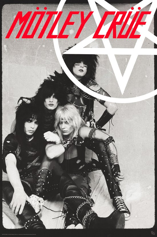 Foto: Poster motley crue pentangle 61x91 5cm