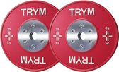 TRYM Bumperplate set - Bundel - 50 kg - 2 x 25 kg - Halterschijven - 50 mm