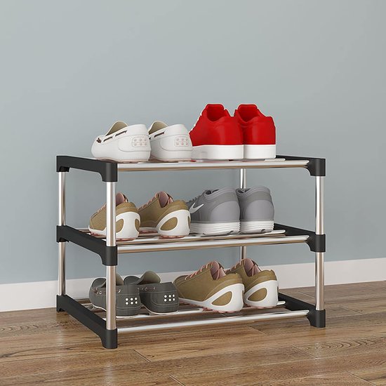 schoenenrek - planken, schoenenstandaard, hoog / schoenenorganizer ruimtebesparend, multifunctioneel,26D x 42W x 38H centimeter