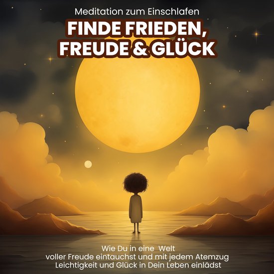 Meditation zum Einschlafen: Finde Frieden, Freude & Glück - cover