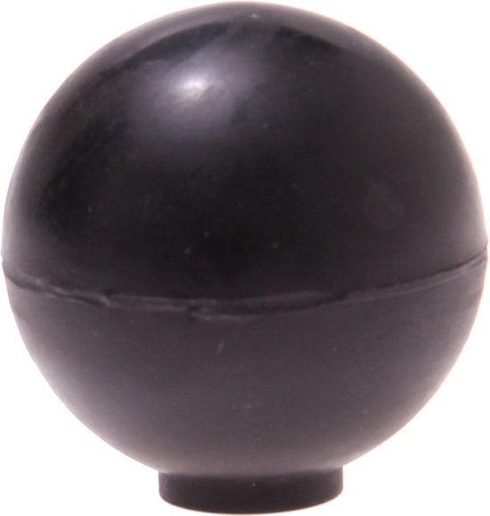 Protect-it Deurstopper/deurbuffer Golf - 1x - D35mm - rubber - zwart