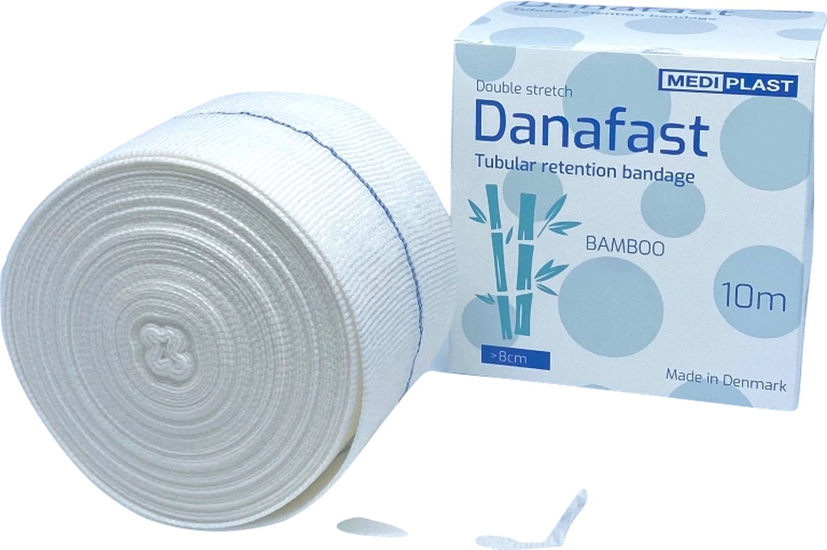 Goedkoopste Danafast Bamboe Buisverband Double stretch 8cm benen, armen en dijen