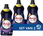 Robijn Klein & Krachtig Classics Vloeibaar Wasmiddel - Black Velvet - met Care Serum - 2 x 34 wasbeurten