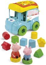 Clementoni Peppa Pig - Bus de tri des formes - Apprentissage des formes et des couleurs par le jeu - Jouets 2 en 1 - Le cadeau éducatif - Dès 18 mois