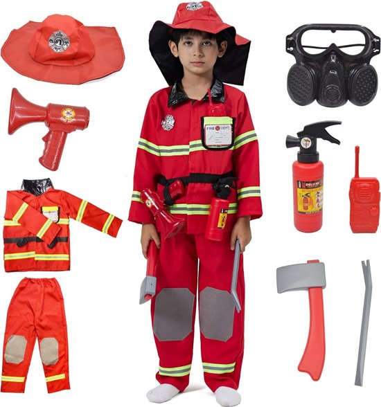 Brandweerman Kostuum Rollenspel Set - Brandweerman Speelgoed Accessoires