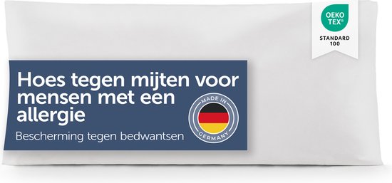 Set van 2 Anti-Huisstofmijt Kussens 60x60 cm Wit Zacht Wasbaar in de