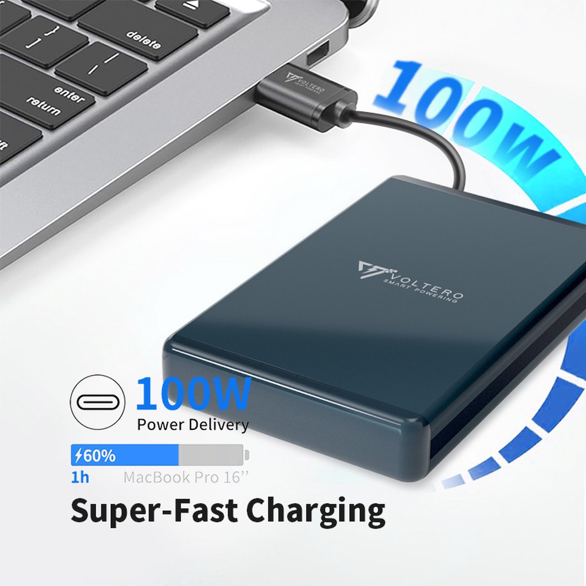 Voltero S50 & C65 Powerbank 50.000mAh met 65W GaN Oplader - afbeelding 3