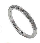 Ring - wit goud - 18 krt - diamant - 0.19 crt - maat 17 - Verlinden juwelier