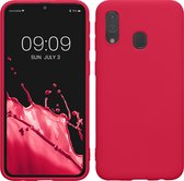 kwmobile telefoonhoesje geschikt voor Samsung Galaxy A40 - Hoesje voor smartphone - Back cover in neon roze