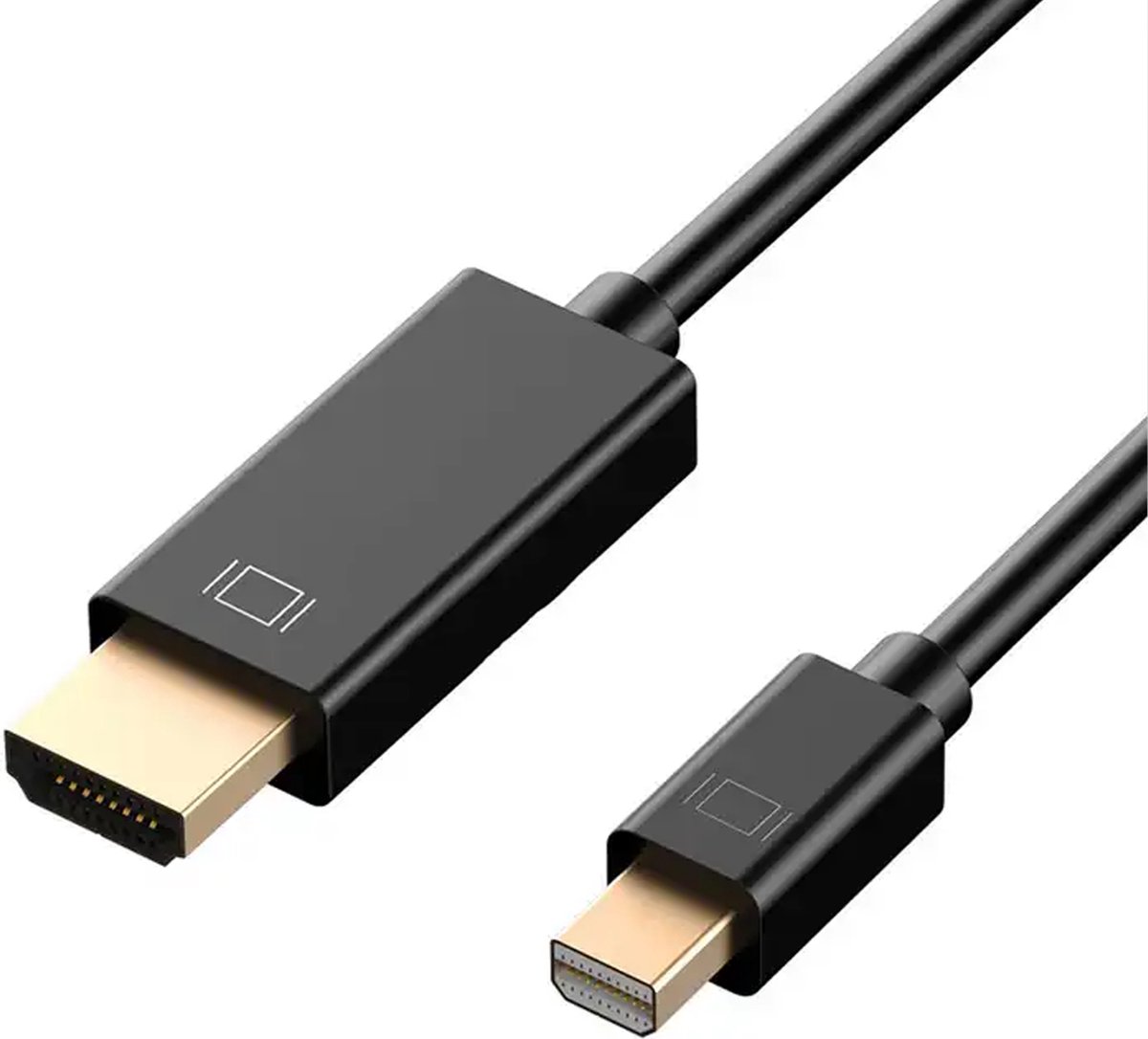 Qost - Mini Displayport naar HDMI kabel - 1,8 meter - Zwart - Mini Displayport to HDMI adapter