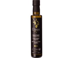 LEKKER: Extra Vergine Olijfolie (Eleas, 750ml) - Bij proeverijen vindt 72% van de proevers dit de lekkerste - grassig, artisjokken, pepertje bij afdronk - gecertificeerd biologisch - kleinschalige produktie - KORTING per 2 sts - best before 09/26