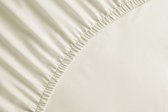 Yellow Percale Hoeslaken - Lits-jumeaux - Percale - 180x200cm - Off-White