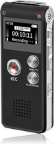 Digitale Dictafoon Recorder - Oplaadbaar Opnameapparaat voor Interviews - Hoge Geluidskwaliteit - Draagbare Audiorecorder voor Werk en Notities